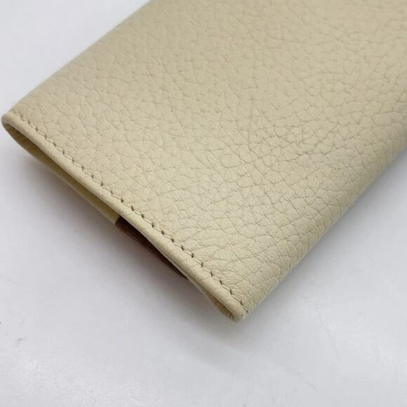 Christian Dior CD Logo Leather Beige x Brown 6-Ring Key Case W/Paper Bag - Picture 8 of 16